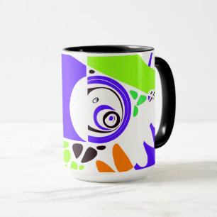 Fågelbo - Indigo White Mugg