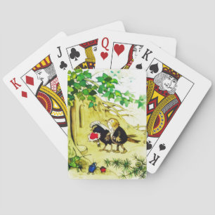 Fågelbröllop Spel Kort