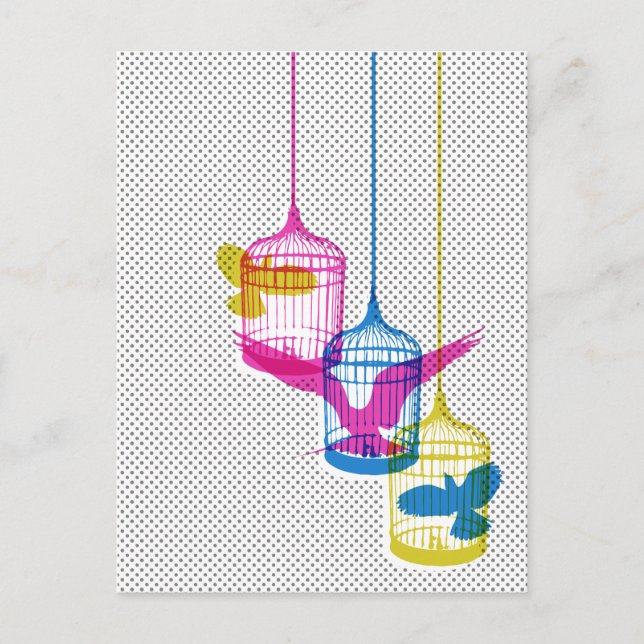 Fågelburk Vykort (Framsida)