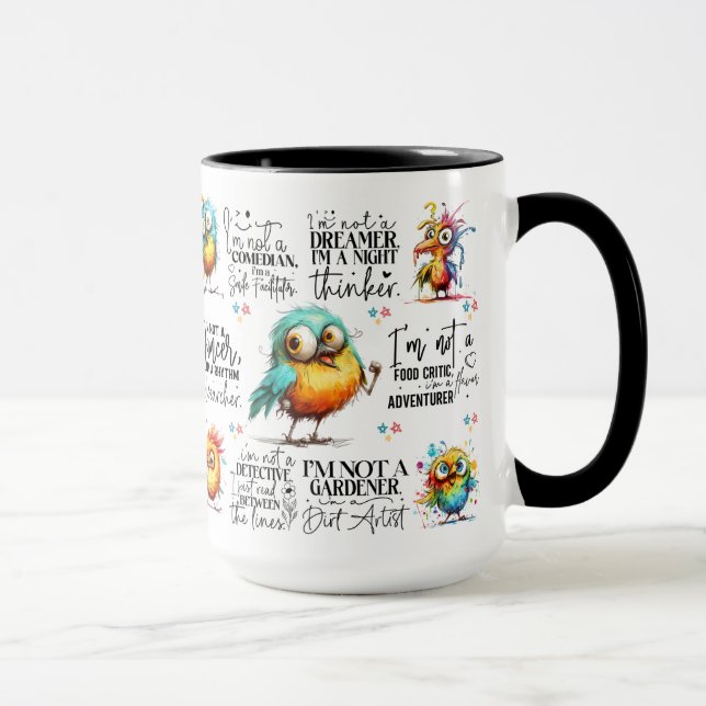 Fågelcitat Mugg (Höger)