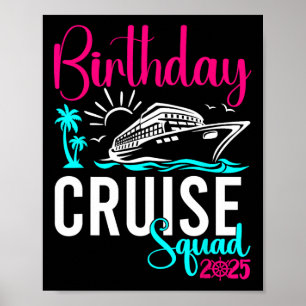 Fågeldag Cruise 2025 Family Group Friends Vacation Poster