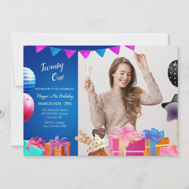 Fågeldag - firande Fotoinbjudan Inbjudningar (Framsida)