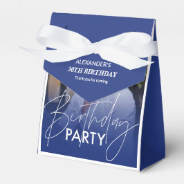 Fågeldag för blå toning i marinen presentaskar