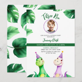 Fågeldag för färgen Trex Kids - foto Inbjudningar
