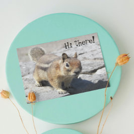 Fågeldag i Cute Ground Squirrel Kort