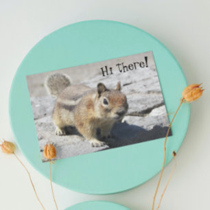 Fågeldag i Cute Ground Squirrel Kort