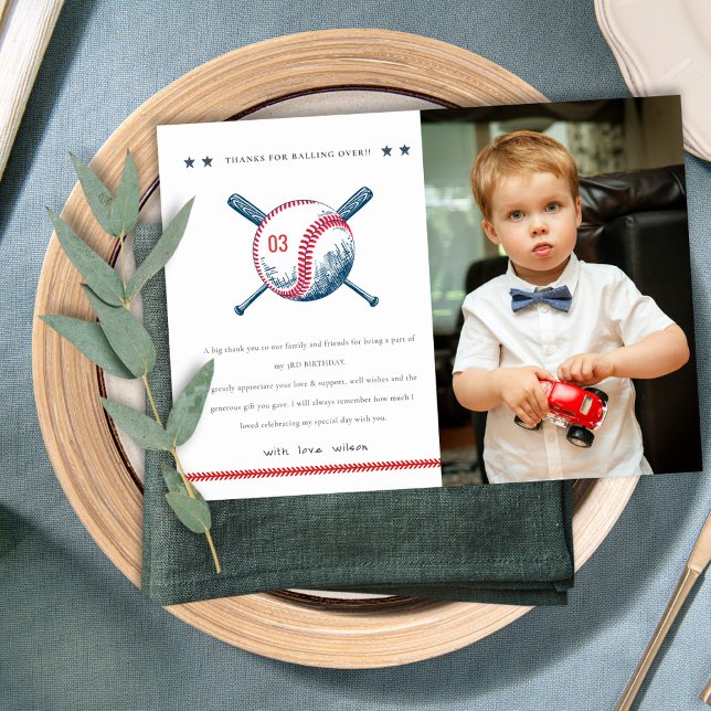 Fågeldagen för leksaksfoten till Cute Navy Red Bas Tack Kort (Skapare uppladdad)