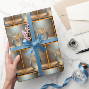 Fågeldagen Goldfish Jumping out Fishbowl Presentpapper