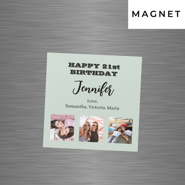 Fågeldagens bästa vänner säljer grönt magnet (Skapare uppladdad)