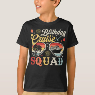 Fågeldags Cruise Squad Group Family Matching Boy T Shirt