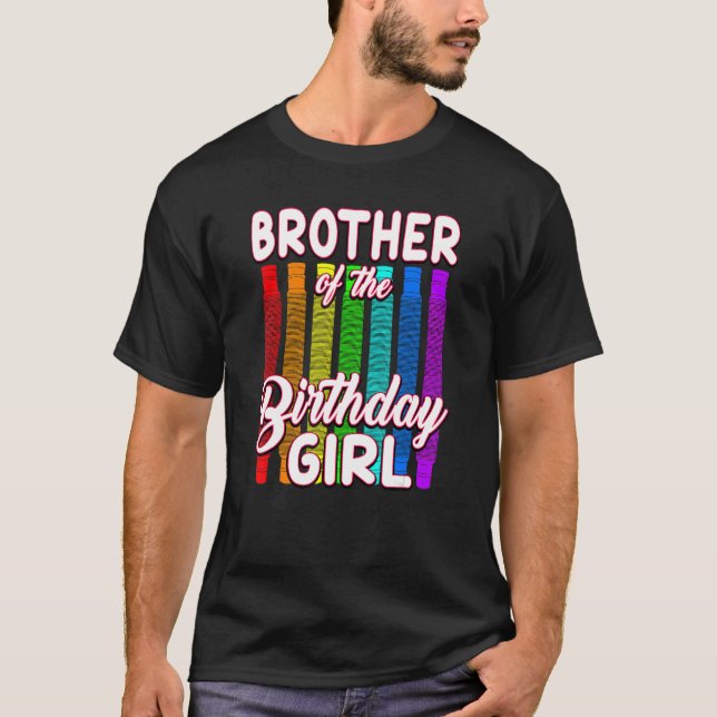 Fågeldagspassagerare - Bror till Birthday Girl T Shirt (Framsida)