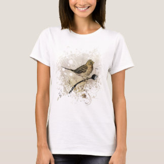 Fågeldesign Tee Shirt
