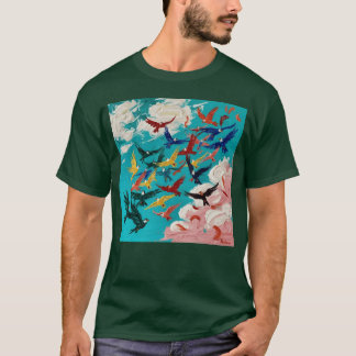 Fågeldesignvän T Shirt