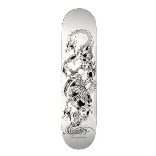 fågeldödattack mini skateboard bräda 18,5 cm