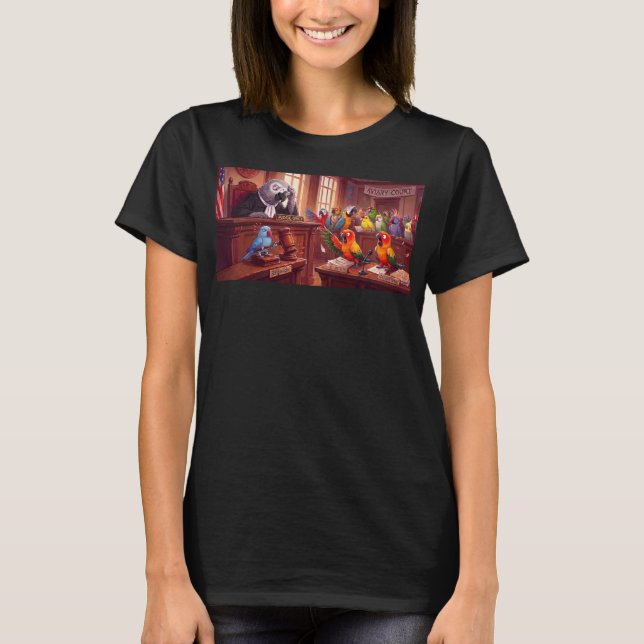 Fågeldomstol T Shirt (Framsida)