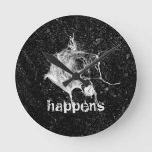 Fågeldroppar, funny och Coola Rund Klocka