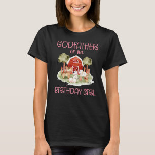 Fågelfader till Birthday for Girl Barnyard Farm A T Shirt