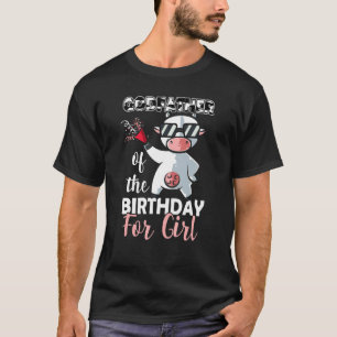 Fågelfadern till Birthday Girl Family Cow First B T Shirt