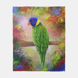 fågelfågel 76 multifärgad fleecefilt