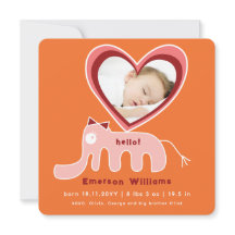 Fågelfågel för elefant Kärlek Flicka Rosa