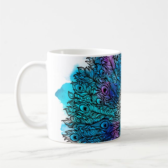 Fågelfågel från Hand plockade är en stor del av de Kaffemugg (Vänster)