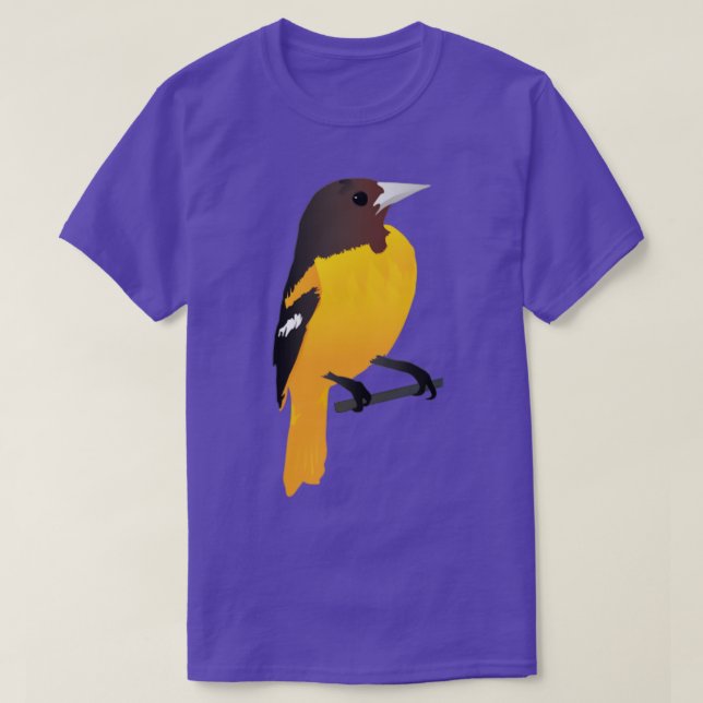 Fågelfågel gult älskare-presentkort t shirt (Design framsida)