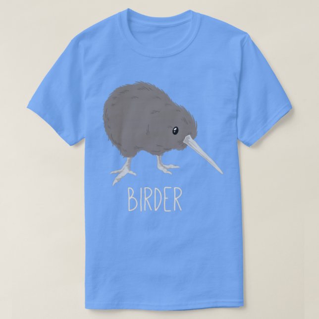 Fågelfågelskådare med Kiwi Bird Watcher T Shirt (Design framsida)