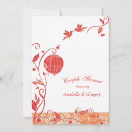 Fågelfåglar Bröllop Peles Shower Inbjudningar