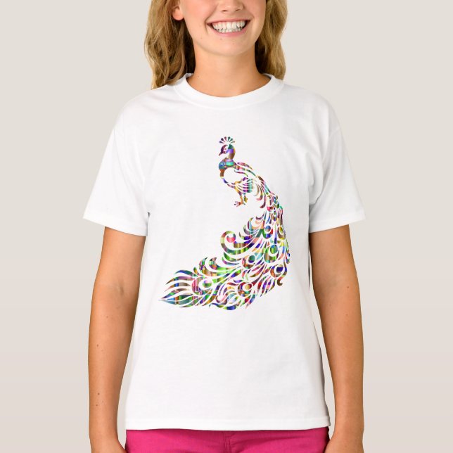 Fågelfåglars färgade Novelty T-Shirt (Framsida)