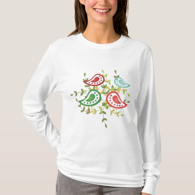 Fågelfamilj Tee (Framsida)