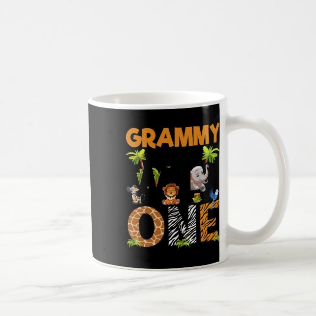 Fågelfamiljen en Safari Boy-Vild Kaffemugg (Höger)