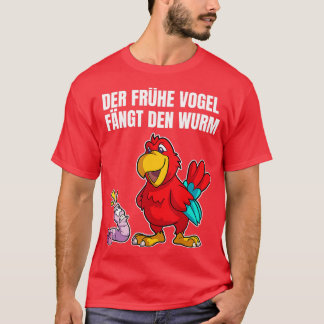Fågelfångsten i tidigt vid roligten mask t shirt