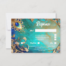 Fågelfjärilns blå guld-marmorerad bakgrund OSA kort