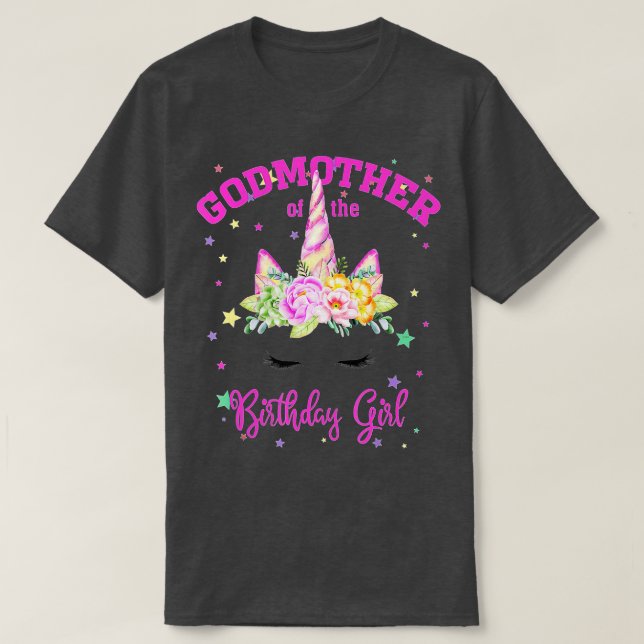 Fågelflickans gudmor! Unicorn Lash Gi T Shirt (Design framsida)