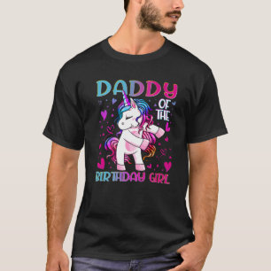 Fågelflickans pappa som flydde Unicorn Pappa Da T Shirt
