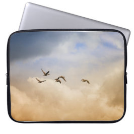 Fågelflock i flykt laptop fodral