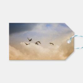 Fågelflock i Flykt Presentetikett