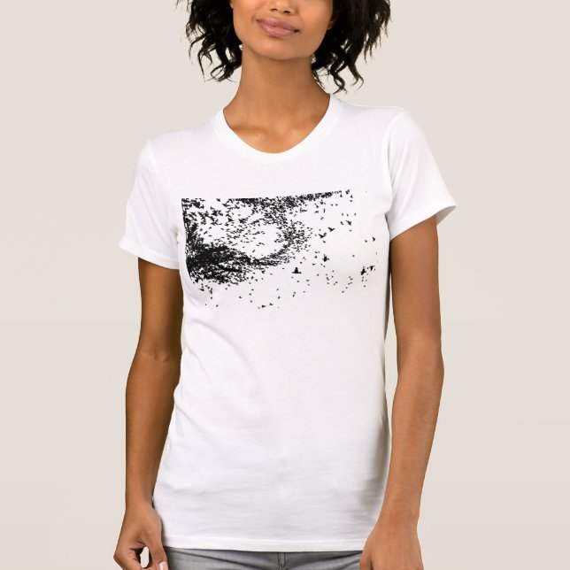Fågelflockutslagsplats Tee Shirt (Framsida)