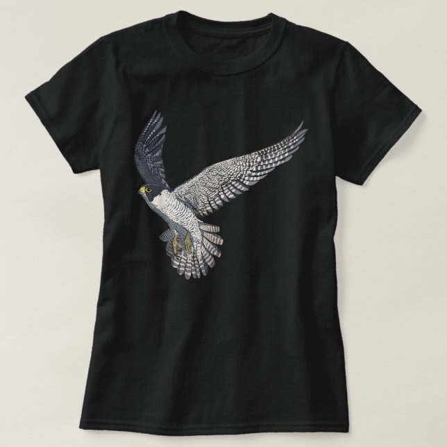 Fågelfluga Peregrine Falcon T Shirt (Design framsida)