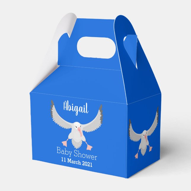 Fågelflygande tecknad för Cute albatross Presentaskar (Framsidan Sidan)