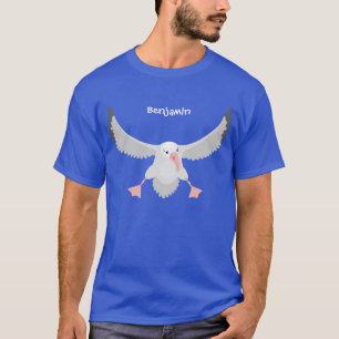 Fågelflygande tecknad för Cute albatross T Shirt