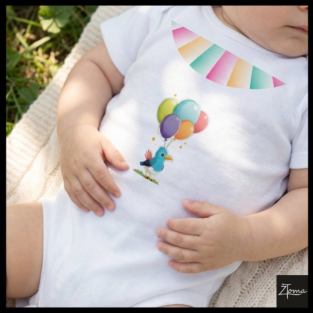 Fågelflygning med ballonger t shirt (Skapare uppladdad)