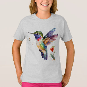 Fågelflyktiga HummingBird Älskare på T Shirt