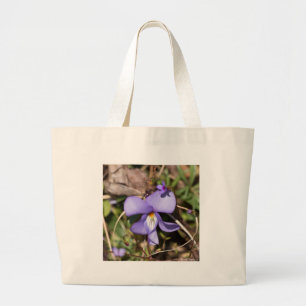 Fågelfot Violet w/ Bluets Jumbo Tygkasse