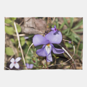 Fågelfot Violet w/ Bluets Kökshandduk
