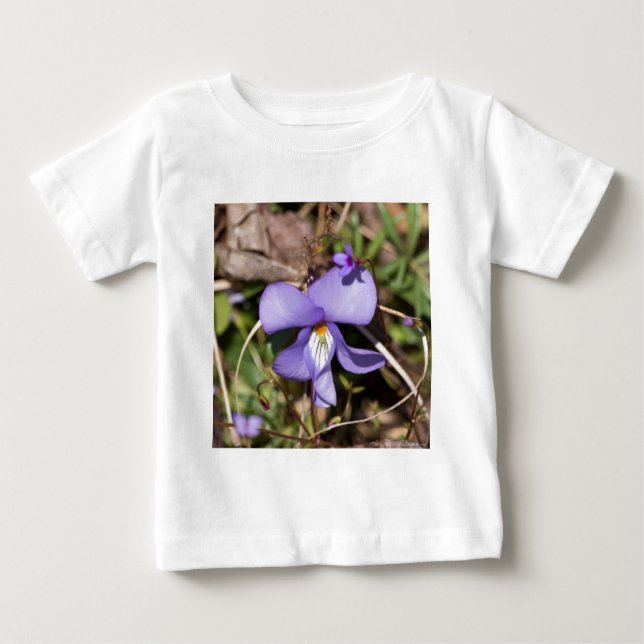 Fågelfot Violet w/ Bluets T Shirt (Framsida)