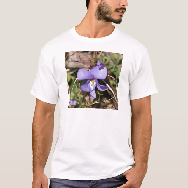 Fågelfot Violet w/ Bluets Tee Shirt (Framsida)