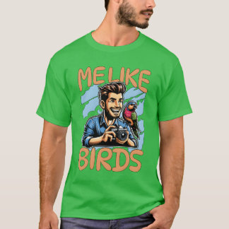 Fågelfotografi jag gillar fågeljakt Ornitologi Bir T Shirt