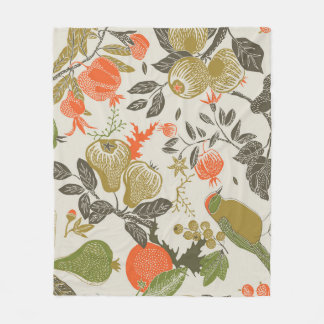 Fågelfrukten Garden: Sömlös Fleecefilt