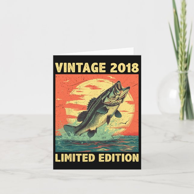 Fågelgåva 2018 Fiske fiskare Fiske Born in Kort (Framsida)